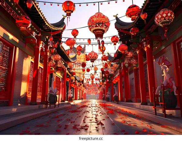 Street view during Chinese New Year