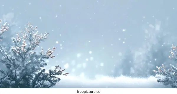 Winter Wonderland Snowy Landscape Background Image