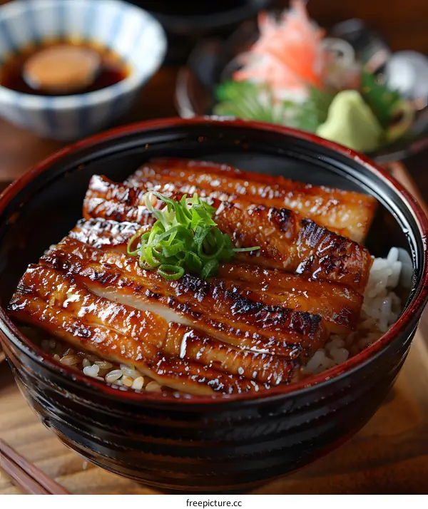 Grilled eel rice bowl