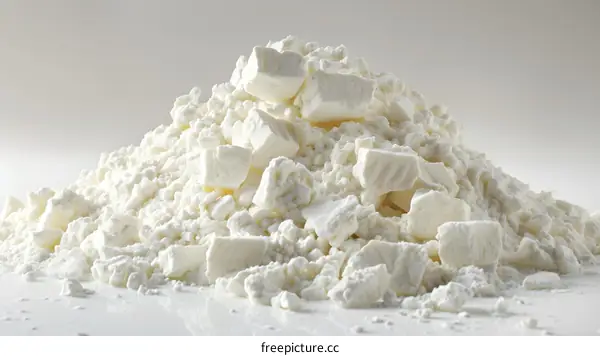 Heap of white powder