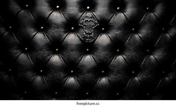 Classic Black Leather Upholstery Pattern