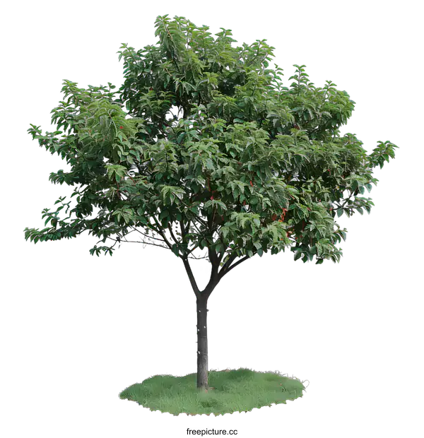 [Transparent Background PNG]Green Tree Isolated on White Background