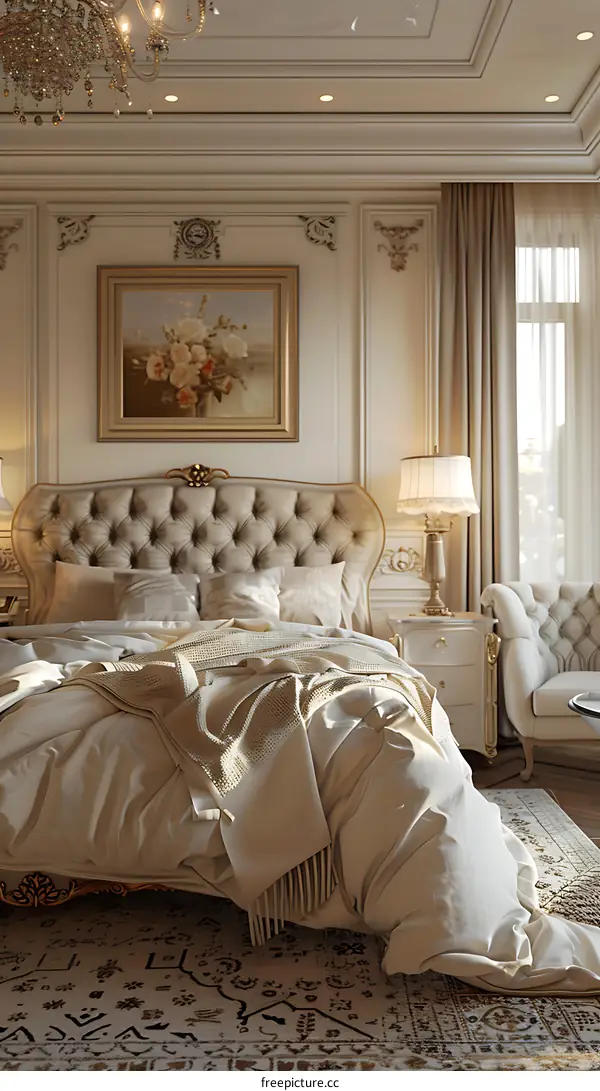 European-style luxury bedroom