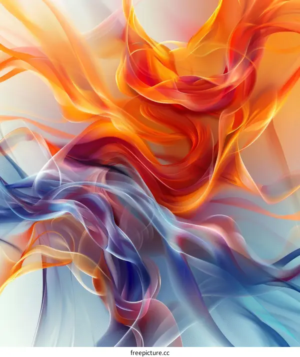 Abstract Colorful Flowing Design