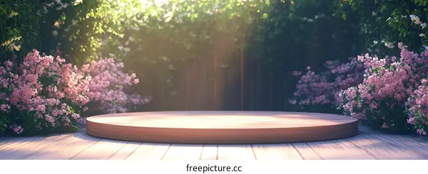 Spring Garden Wooden Display Stand