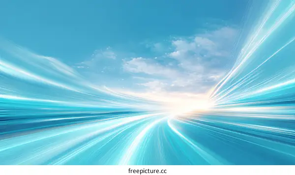 Abstract Speed Highway to the Future