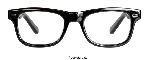 [Transparent Background PNG]Stylish Black Eyeglasses