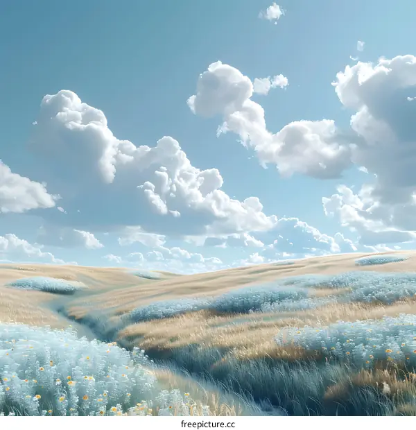 Flowers blooming in the valley