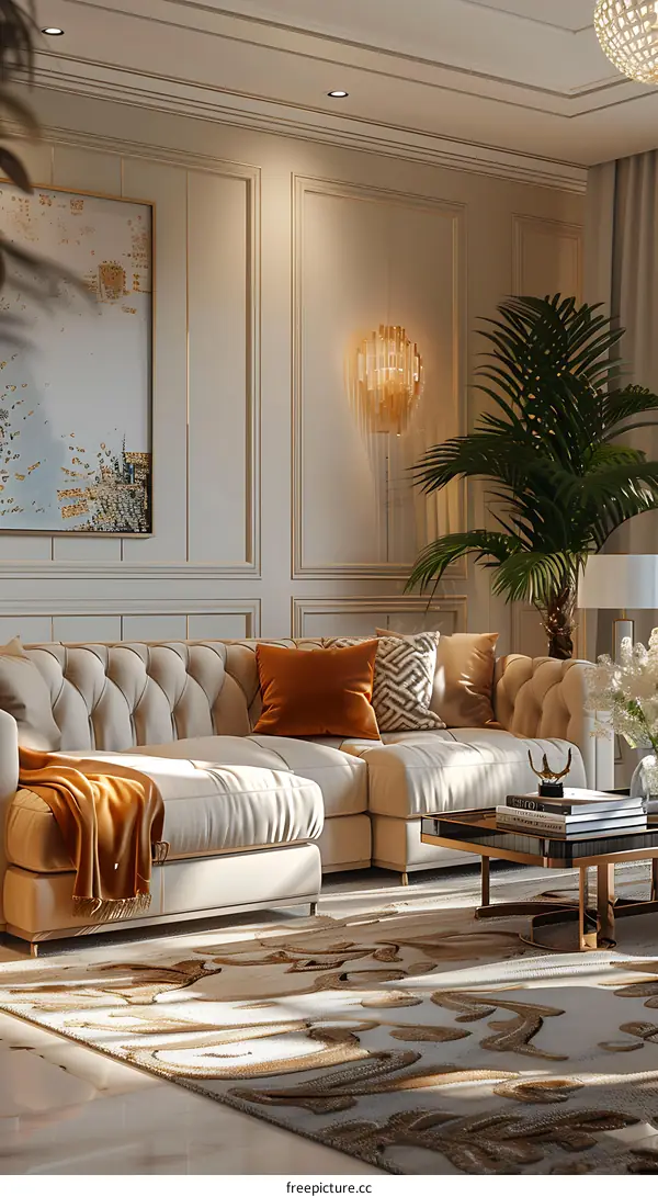 Modern minimalist living room