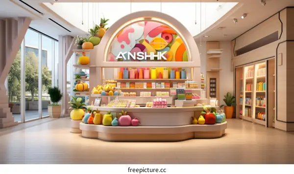 Appealing and colorful storefront with a wide selection of merchandise on display