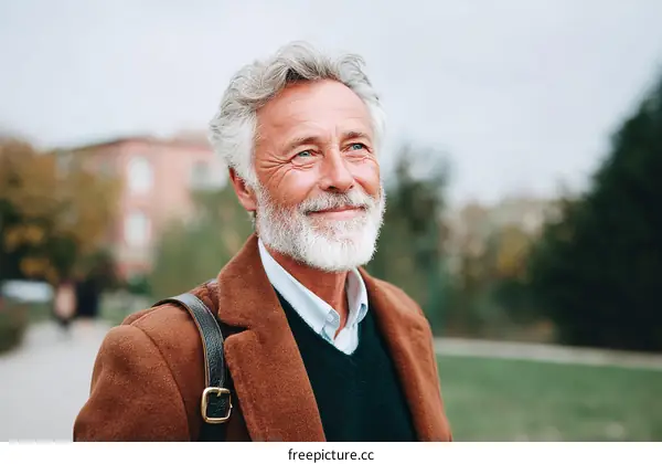 Close Up Portrait of a Senior Caucasian Man