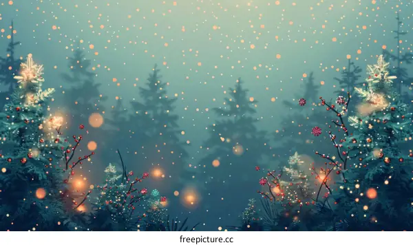 Enchanted Forest on Christmas Eve
