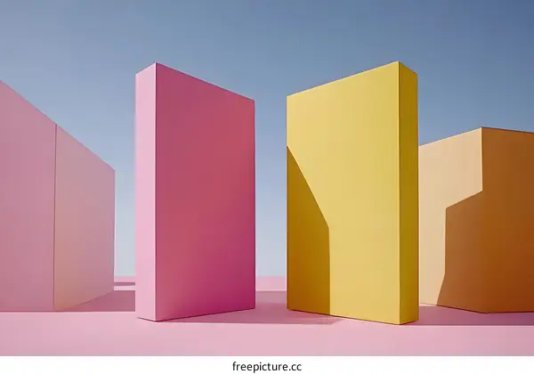 Abstract Minimalist Geometric Shapes Background