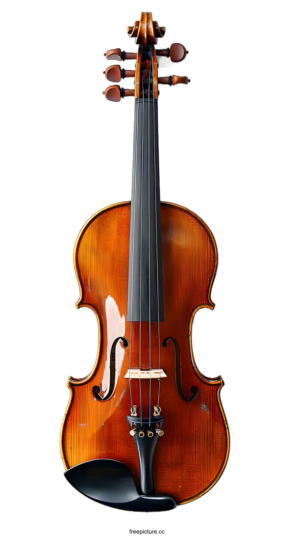 [Transparent Background PNG]Classical Violin on White Background