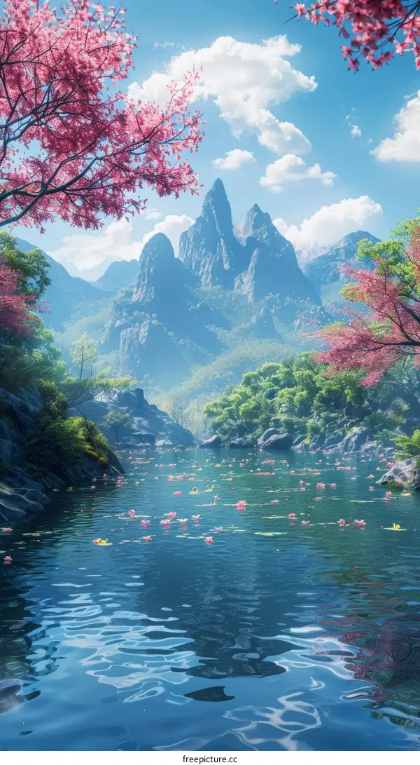 Tranquil Mountain Lake