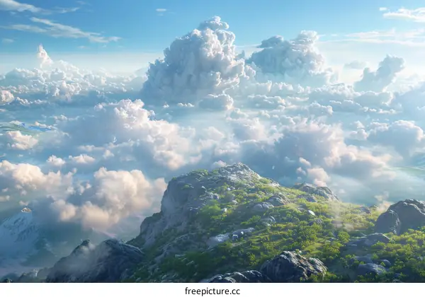 Sunrise Over a Sea of Clouds