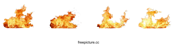 [Transparent Background PNG]Fiery Burst Explosion Images Collection