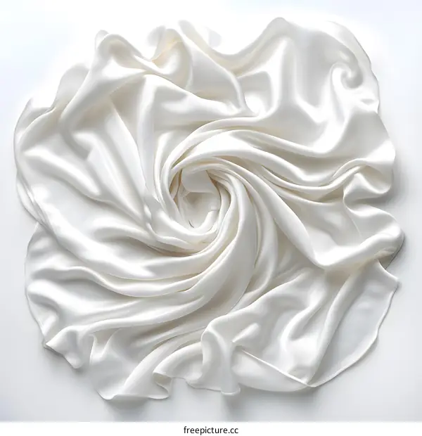 White silk fabric background