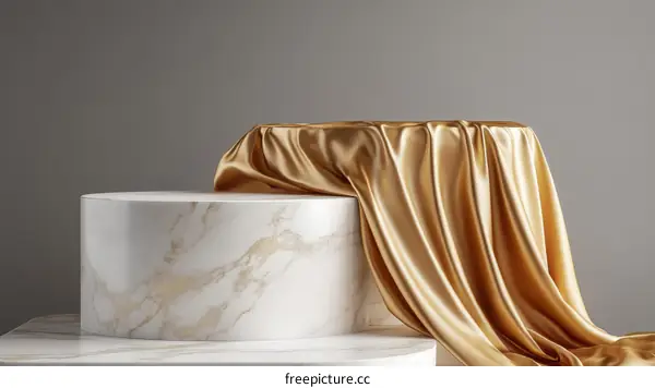 Luxury Gold Fabric Display Stand