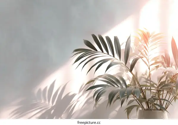 Sunlight Through Plants and Shadow Effects