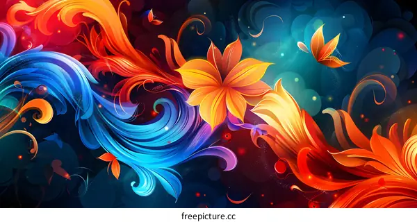 Flowers and Butterflies