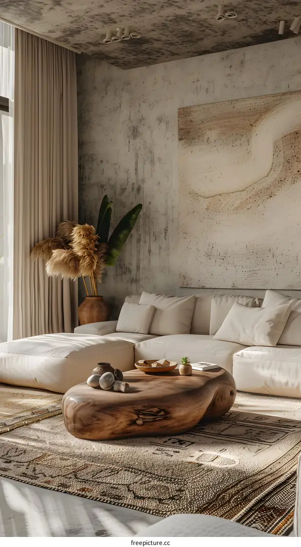 Modern minimalist living room