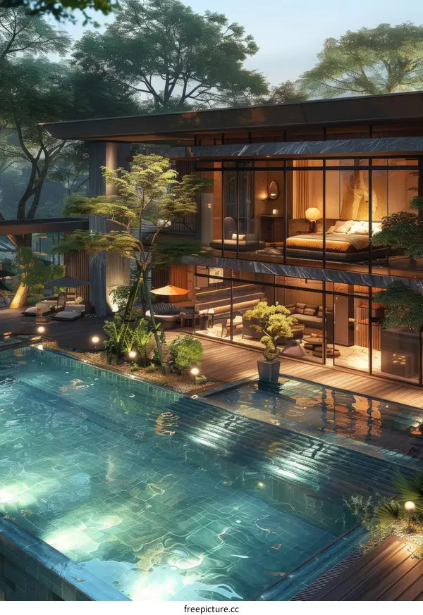 Modern Tropical Villa with Swimming Pool