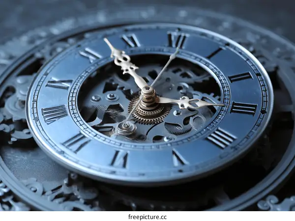 Detailed Mechanism of an Antique Clock