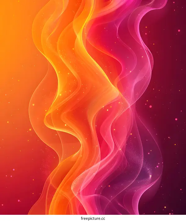 Colorful abstract background with flowing shapes
