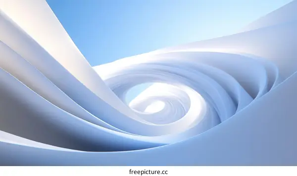 Abstract Architectural Design Blue Light