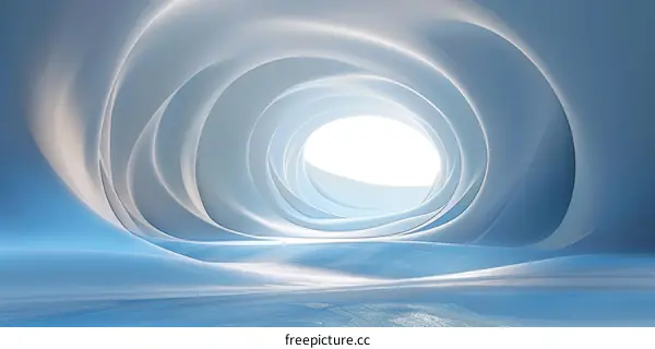 Curved Alien Tunnel