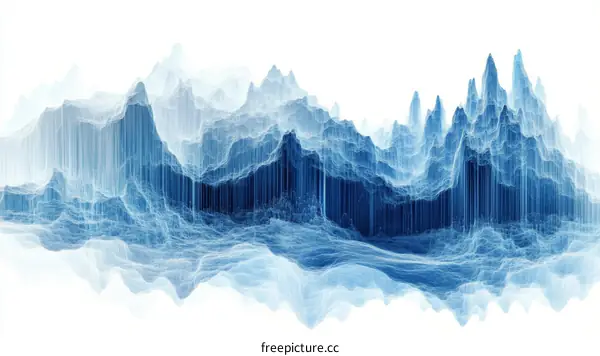 Abstract Digital Mountainscape