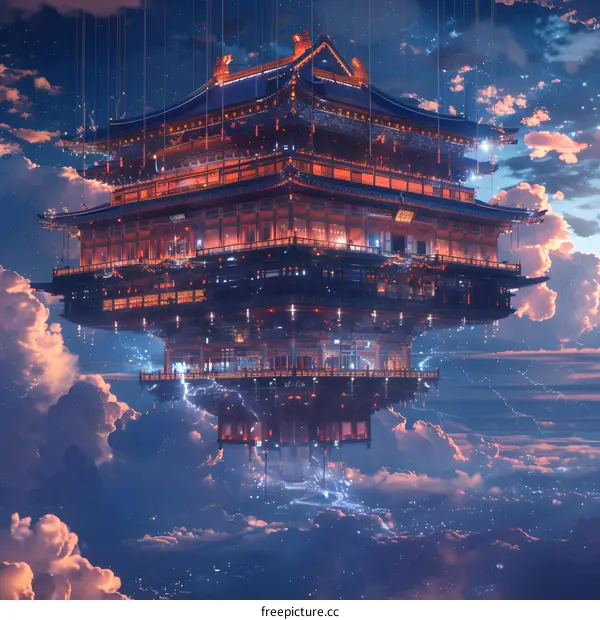 Celestial Palace Above the Clouds