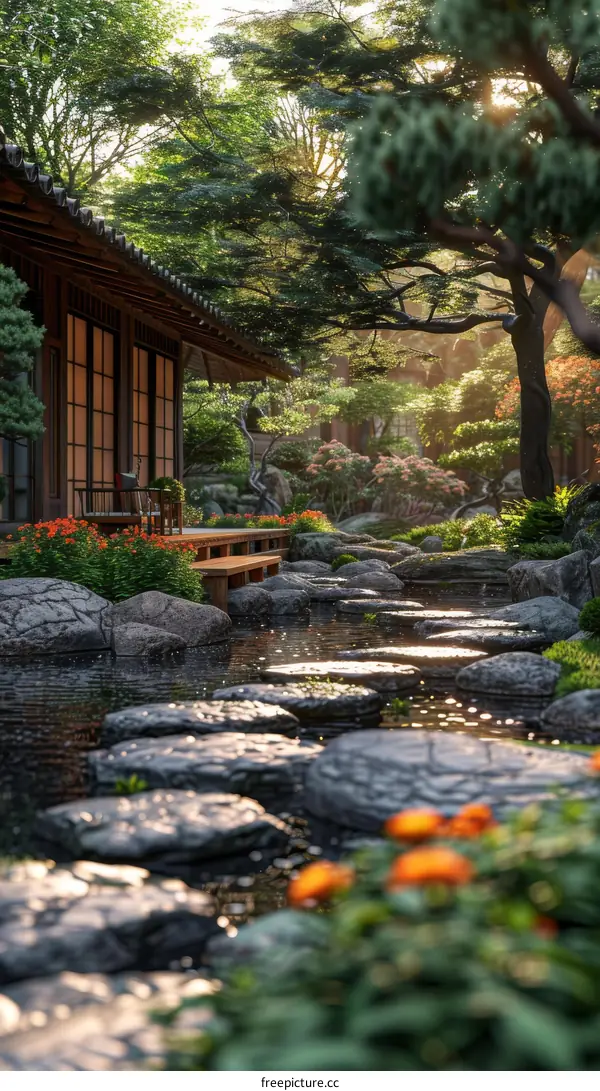 Zen Japanese Garden: Tranquility Amidst Nature