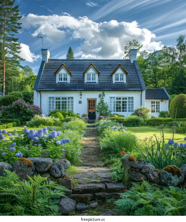 Charming English Cottage with a Beautiful Garden