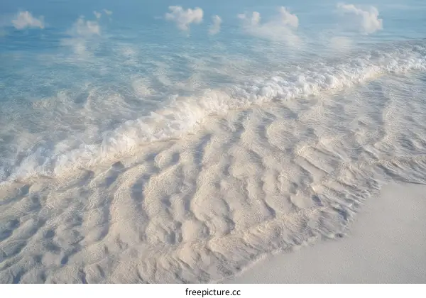 Gentle Ocean Waves on the Beach