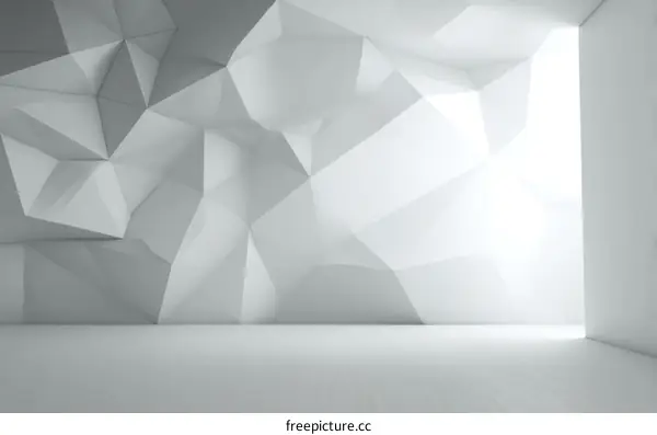 Abstract Geometric Interior Design Illustration