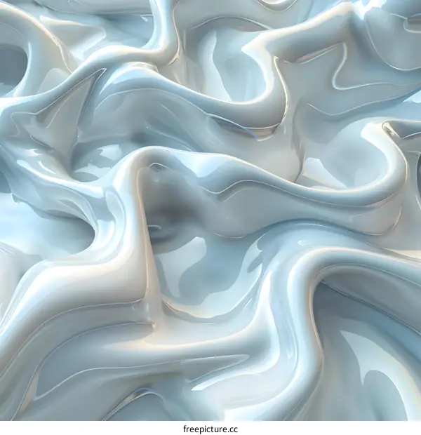 Smooth white liquid surface