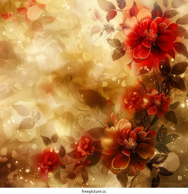 Beautiful Ruby Red Flowers