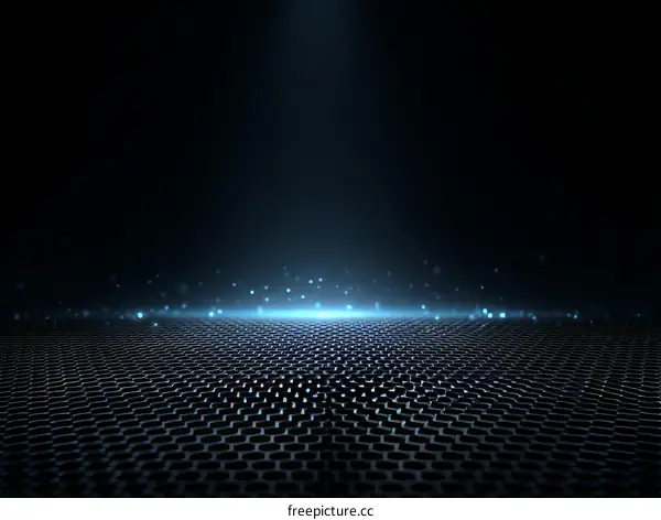Abstract Dark Blue Hexagonal Background