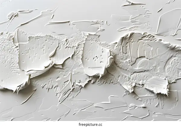 White abstract art texture paint strokes on canvas
