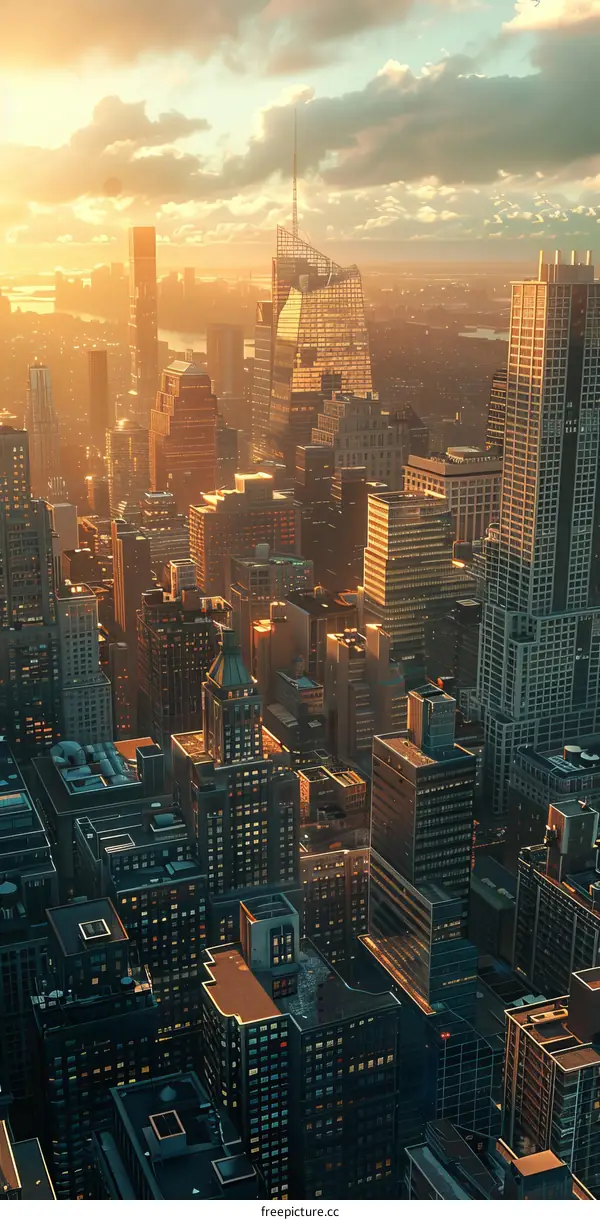 Manhattan Skyline at Dusk