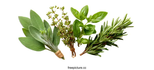 [Transparent Background PNG]Assortment of Fresh Herbs