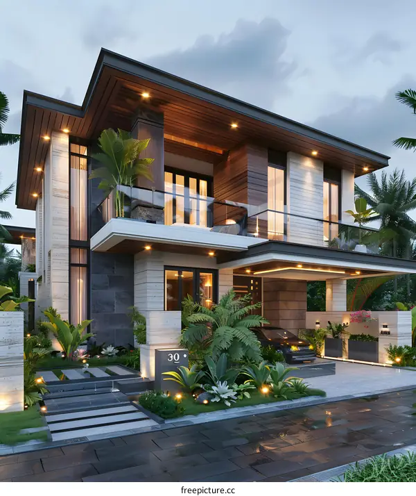 A modern style villa