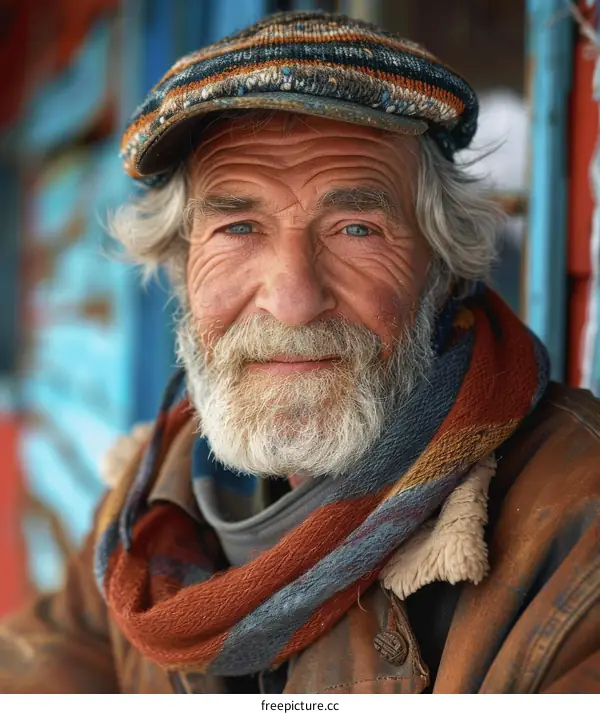 Portrait of an Elderly Caucasian Man