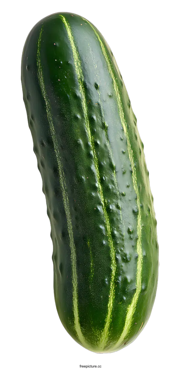 [Transparent Background PNG]Green Cucumber with White Background