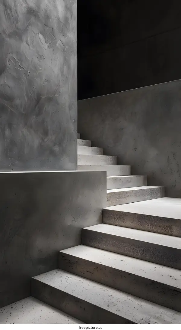 Concrete Staircase Interior Design Minimalist Architecture