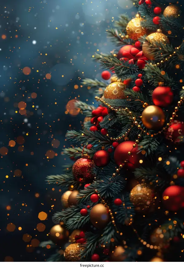 Christmas Tree Decorations Close-up