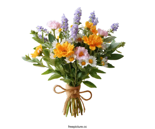 [Transparent Background PNG]Colorful Flower Bouquet Arrangement