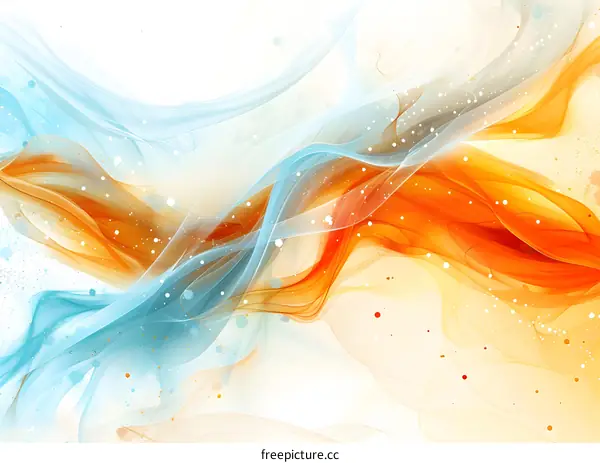 Abstract Flowing Colors and Shapes